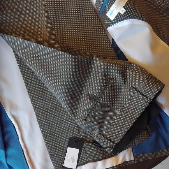 HAIGHT & ASHBURY brown textured suit size 40 and pants waist 30-31 - Picture 6 of 6
